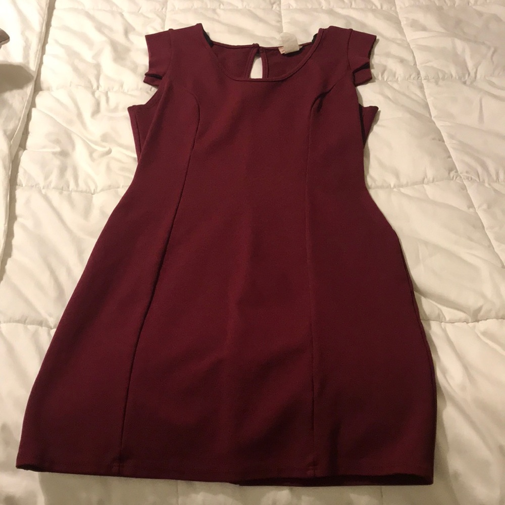 Burgundy dress